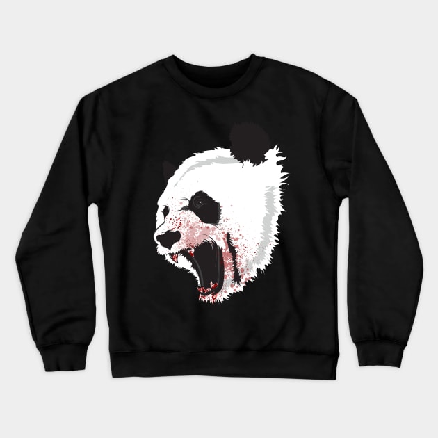 Panda Bear! Crewneck Sweatshirt by FiendishlyCruelArt